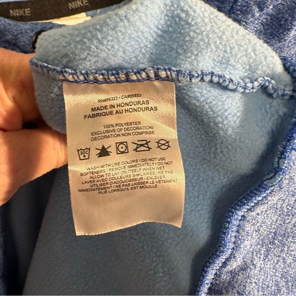 Nike Men's Therma-Fit Hoodie Heather Blue Large - Picture 6 of 7